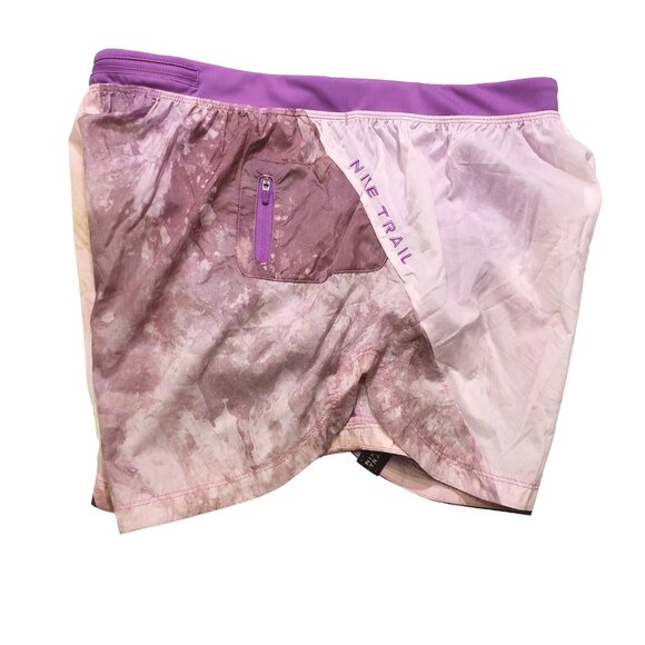 Nike Woman's Trail Repel Shorts Running Mid-Rise 3" Lined Purple DX1021-756 - Picture 8 of 9